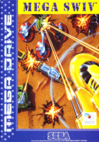Mega SWIV PAL Sega Mega Drive PAL box art